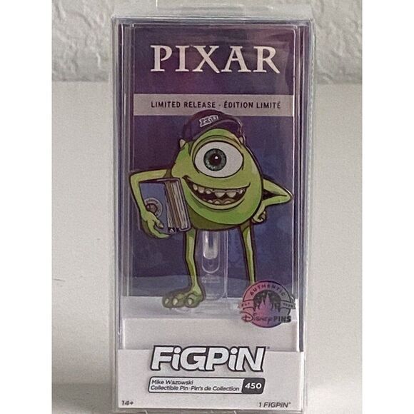 FigPin Pixar Limited Release Edition Monsters University Mike Wazowski # 450 - Picture 3 of 10